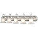 Compana 5 Light 36 inch Satin Nickel Bathroom Vanity Light Wall Light